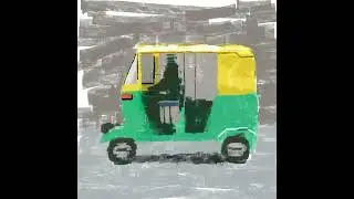 Auto in Bangalore Digital Painting process using @Procreate