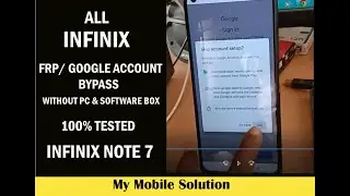 Infinix Note 7 X690 & X690B FRP BYPASS | GOOGLE ACCOUNT BYPASS | 100% DONE WITHOUT PC