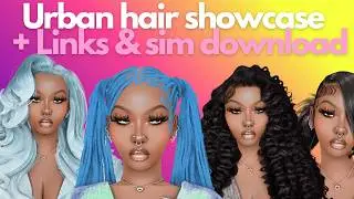 Sims 4 Black Hair CC You NEED 💕 Urban Hairstyles Showcase + Links