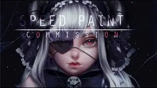 SpeedPaint-Commission Tsuki- Paint tool sai-Lulybot