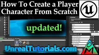 UE4 Tutorial | Create Movable Player Character From Scratch (Blueprints)