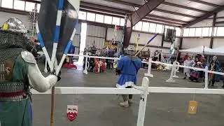 SCA Atlantia Spring Crown 2022  - Sir Alherin  & Lord Thomas polearm