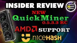 Nicehash FIRST QuickMiner RC with AMD GPU Support | Quick Miner 0.5.3.3 RC |6600XT & 3060 LHR Tested
