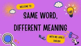 What are homonyms? - Explanation and examples in English. #homonyms