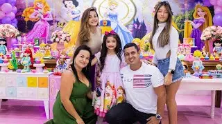 VLOG DO ANIVERSÁRIO DA MINHA IRMÃ - Tema: Princesas Disney