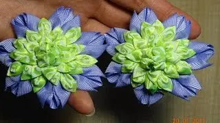 Интересный Лепесток Канзаши/Серединка Канзаши/Interesting petal kanzashi / The mid of kanzashi