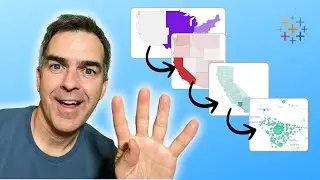 Mastering 4-Level Map Drill Downs in Tableau