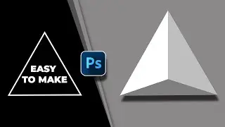 3D TRIANGLE LOGO DESIGN IN PHOTOSHOP V-1