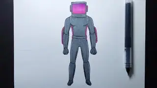 Draw Shadow TV Man