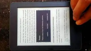 Kindle problem, not responding [Replaced]