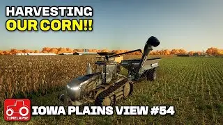 HARVESTING CORN & SOWING BARLEY!! Iowa Plains View FS22 Timelapse Farming Simulator 22 Ep 54