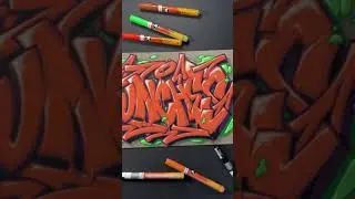 Graffiti on cardboard