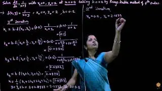 Runge kutta Method of fourth order | Example 2 | Applied Mathematics | PCE | Prof. Archana Ingole