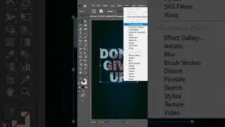 3D isometric text effect with illustrator patterns/ #shorts