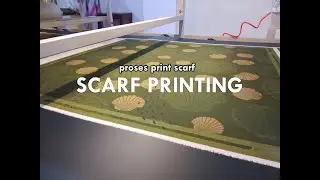 Proses Printing Scarf di Nisrina Textile!