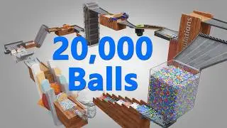 20,000 Colorful Balls Marble Run Loop animation V27