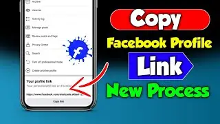 How to copy Facebook profile link ( 2024 ) New mehtod || copy Facebook profile link