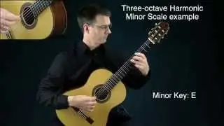 Classical Guitar Harmonic Minor Scales