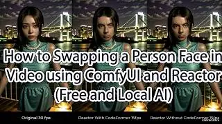 How to Swapping a Person Face in Video using ComfyUI and Reactor (Free and Local AI)
