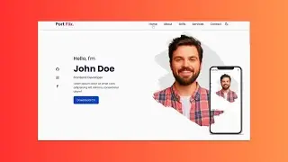 Build a Complete Responsive Personal Portfolio Website using HTML CSS JavaScript.