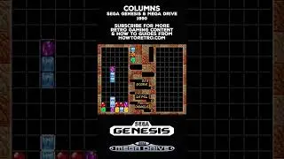 Sega Genesis Classics - Columns #howtoretro #retrogaming #emulator #sega #genesis #megadrive
