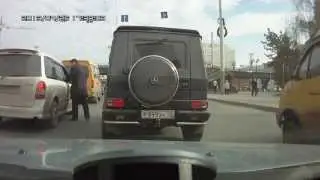 Браток из гелика получил отпор на дороге