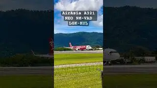 Sunday Morning Plane Spotting AirAsia 🇲🇾 A321 NEO 9M-VAD From Langkawi To Kuala Lumpur