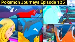 Ash vs Cynthia battle || previews and breakdowns details you missed.|| mega lucario vs Garchomp