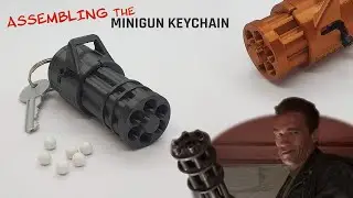 Assembling the Minigun Keychain — functional keychain BB blaster!