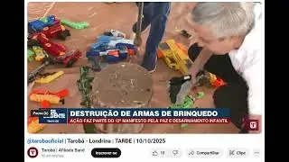 Reportagem da TV Tarobá Arma Não é Brinquedo