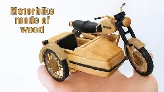 HOW TO MAKE A WOODEN MOTORBIKE / ЯК ЗРОБИТИ МОТОЦИКЛ З ДЕРЕВА 