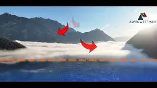 Wat is Hochnebel? Een dal vol wolken en de bergen in de zon...