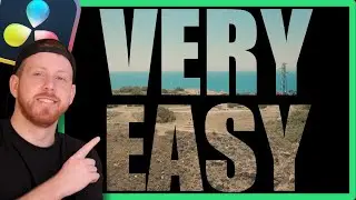 Creating a TEXT THROUGH VIDEO Effect in DaVinci Resolve! (SO EASY)