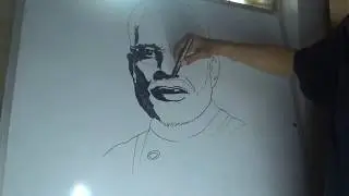 Modi Ji - White Board Marker Pop Art