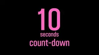 10 seconds timer / countdown timer / number color / pink