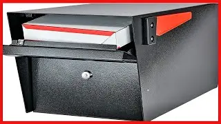 Mail Boss 7506 Mail Manager Curbside Locking Security Mailbox, Black,Large