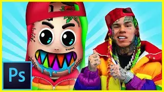 Photoshop Cover Art Tutorial - 6ix9ine GOOBA