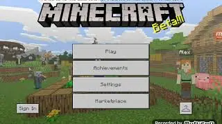 Minecraft castle with village .