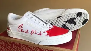 Chick-fil-A custom Vans