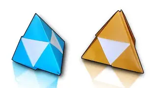 How to make a triangular ORIGAMI PYRAMID