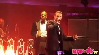 Justin Timberlake and Jay-Z Perform 'Suit & Tie' at Hollywood Palladium