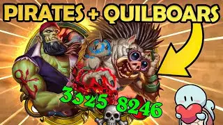 The PIRATE + QUILBOAR Comp is SO FUN! | Hearthstone Battlegrounds