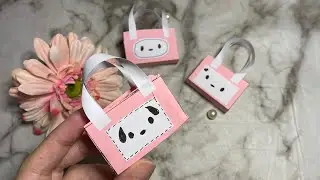 Miniature gift bags/mini cute paper bags/DIY gift bags tutorial