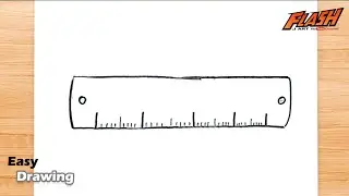 how to draw RULER step by step