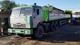 Амирхан за рулем КАМАЗа. 