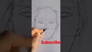 Easy way to draw a face #artist