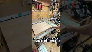 Benchdogs Quad Hinge & Fence with Festool TSC 55 KEB Tracksaw🤩💪😀#woodworker #woodworking