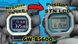 G-Shock Negative TN to Positive STN LCD : UPGRADE GW-B5600
