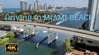 Driving to MIAMI BEACH, Florida,  [4K]