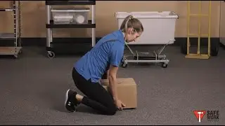 Half Kneel - Safe Lifting in the Workplace